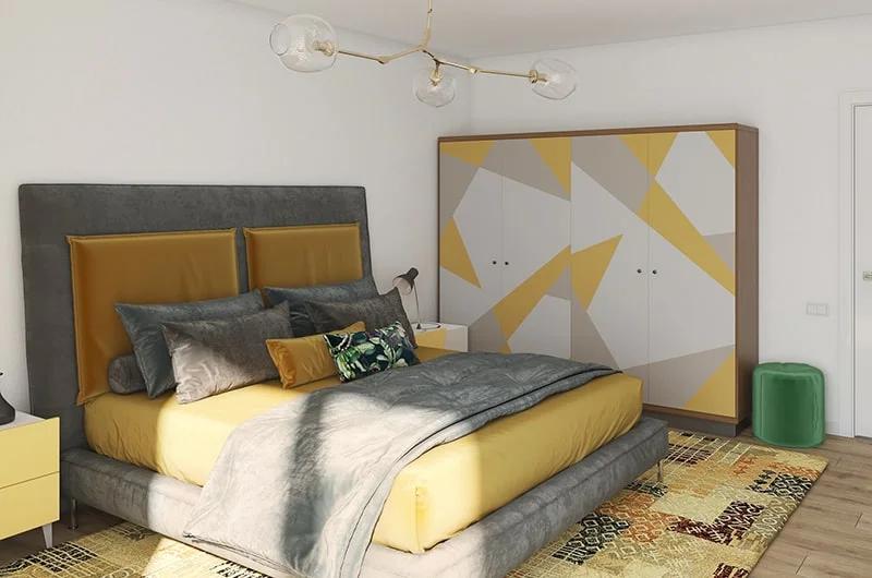 Interior visualization. Bedroom. Bad Doberan