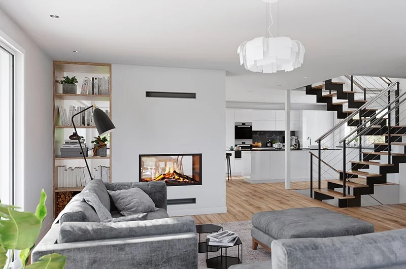 Interior visualization. Living room. Kreuzlingen (Thurgau)
