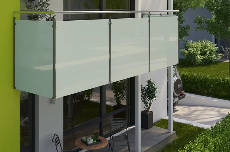 Architectural visualization. Apartment buildings. Balcony view