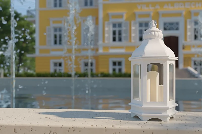 Architectural visualization. Villa Albrecht. Fountain