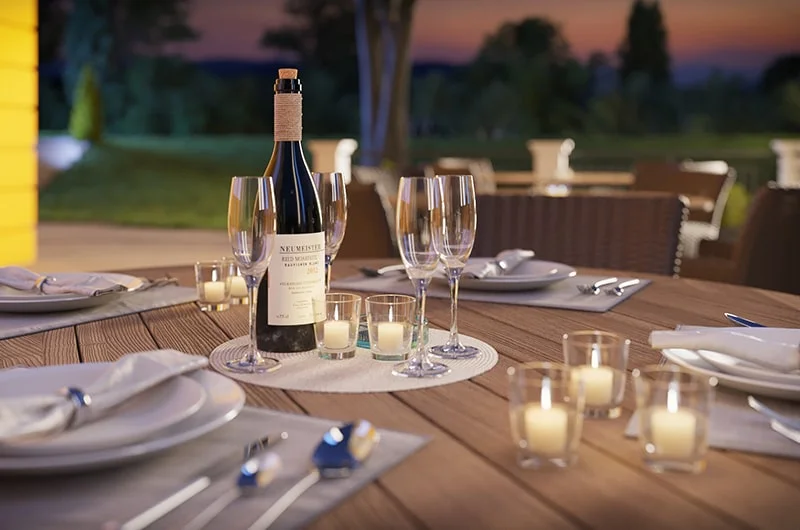 Architectural visualization. Villa Albrecht. Restaurant