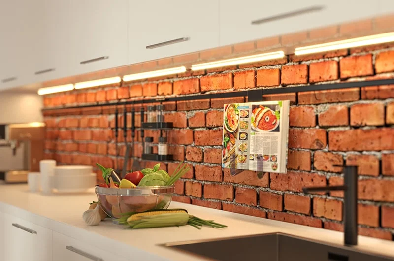 Architectural visualization. Interior visualization.  A living/dining/cooking room_03