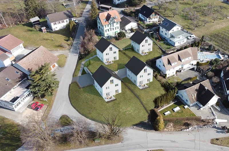 Exterior visualization. Single-family houses