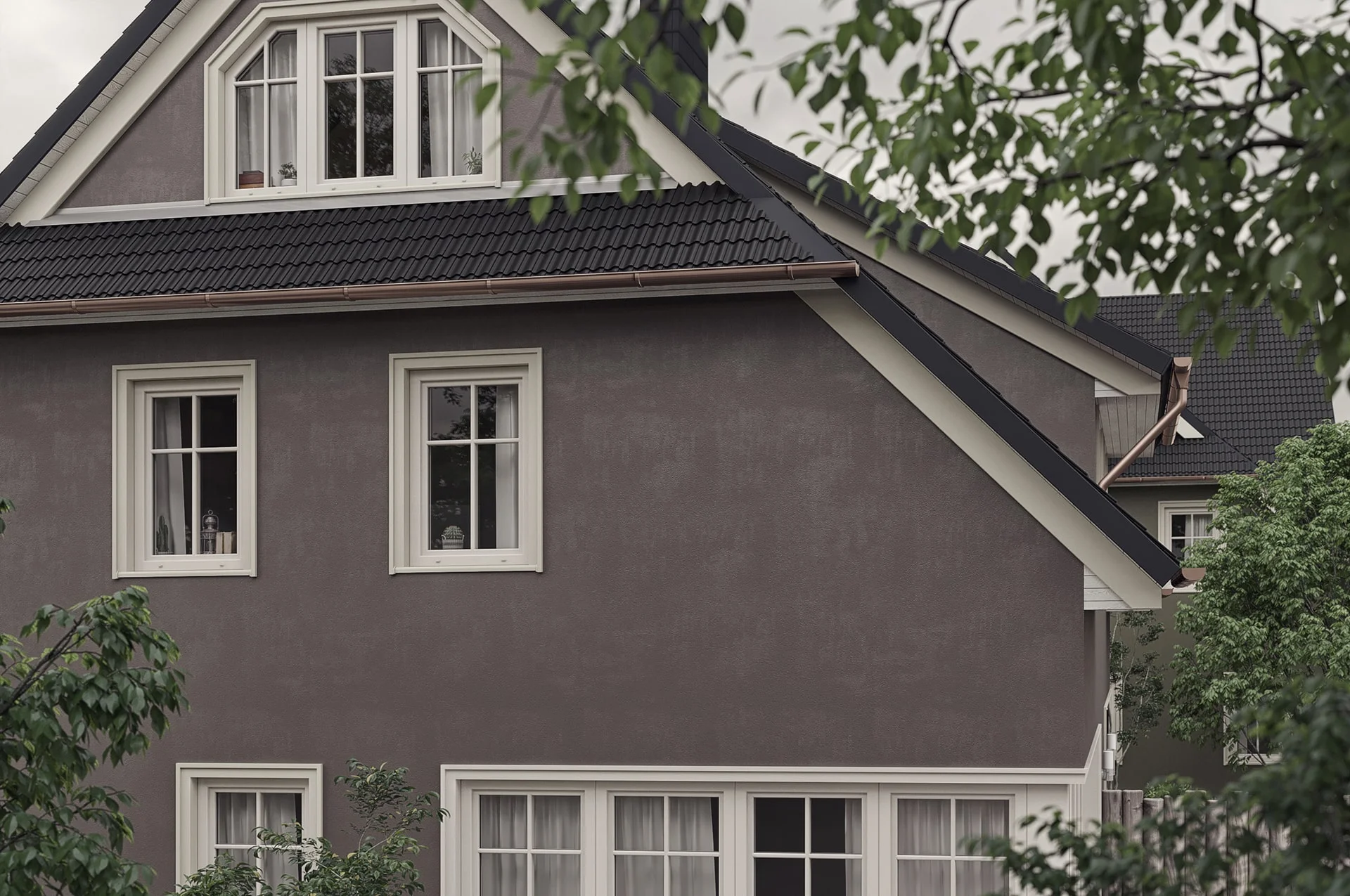 Architectural visualization. Vacation apartment complex. View_02