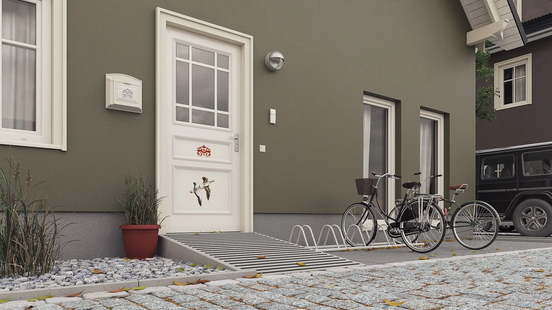 Architectural visualization. Vacation apartment complex. View_03