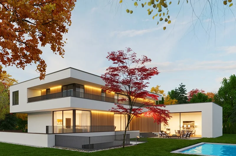 Exterior visualization. Single-family house. Munich