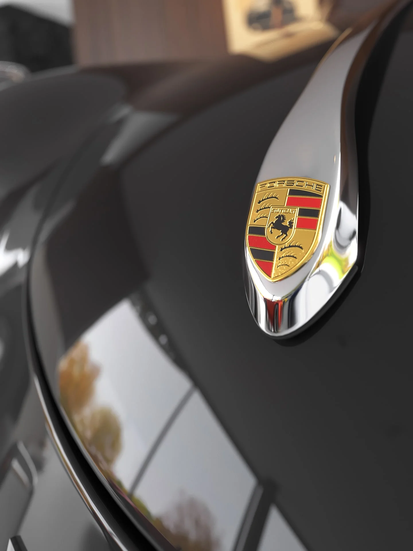 Architectural visualization. Single-family house with Porsche garage_17