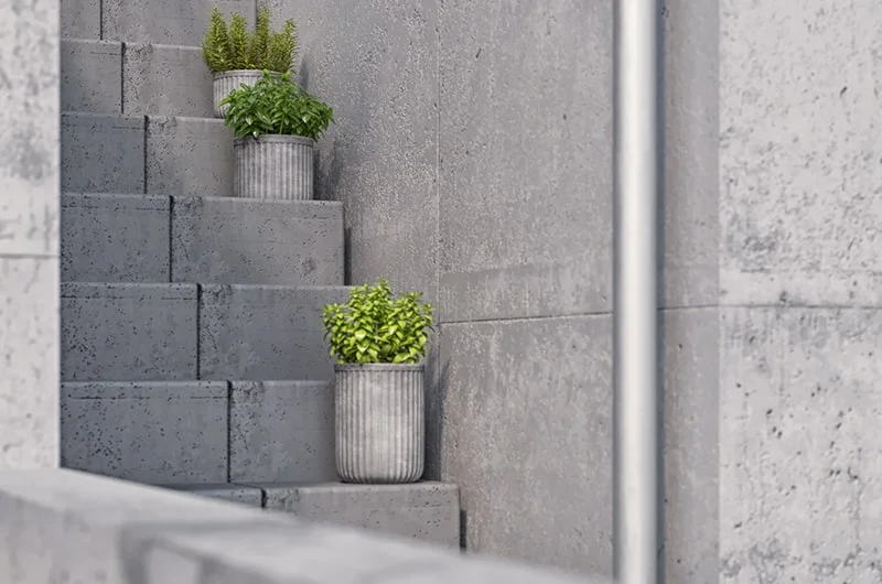 Architectural visualization. Single-family houses. Stairs