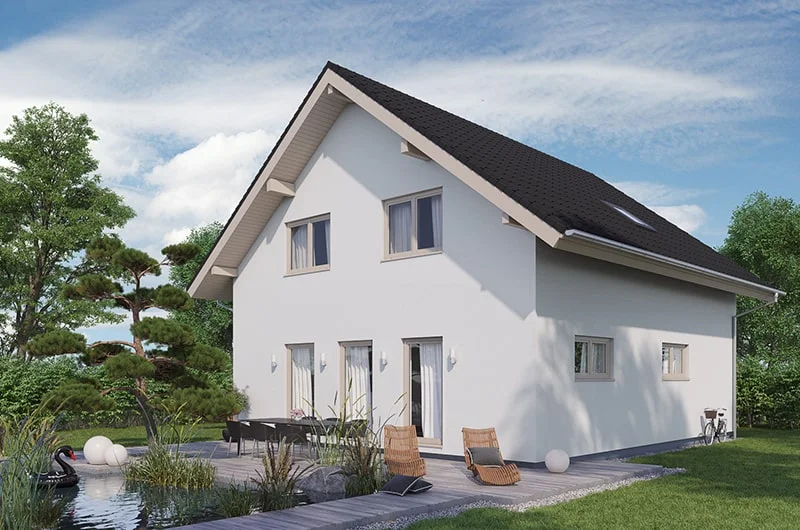 Exterior visualization. Single-family house