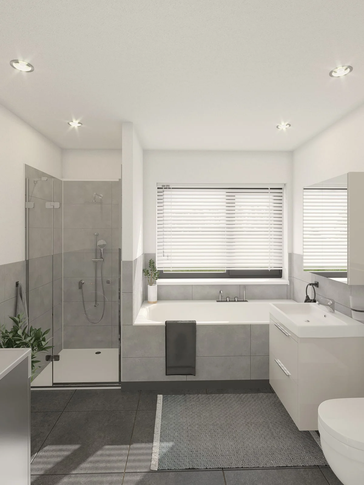 Architectural visualizations. Apartment building. Bathroom