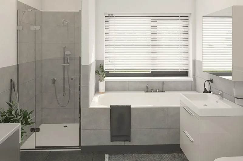 Architectural visualizations. Apartment building. Bathroom