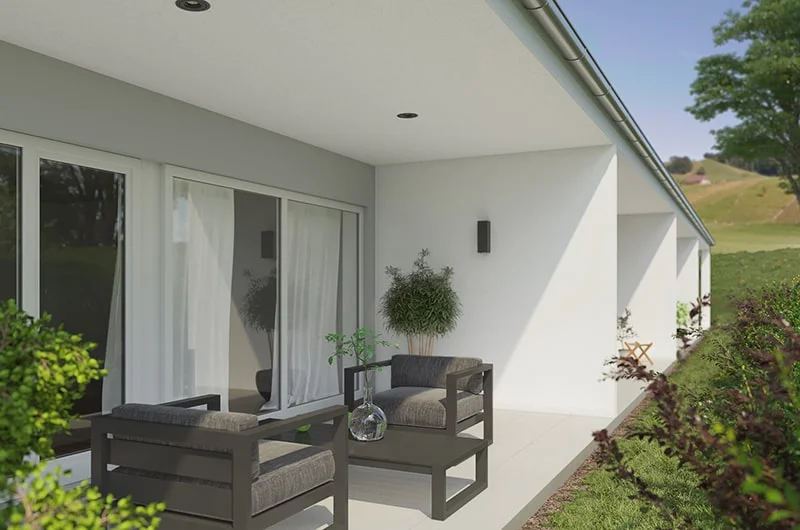 Architectural visualization. Townhouses. Terrace_04