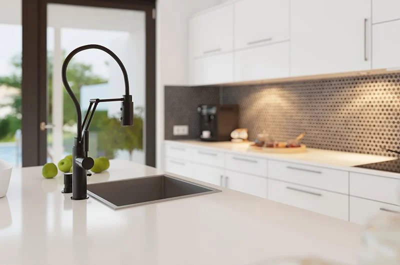 Architectural visualization. Single-family house. Living/dining