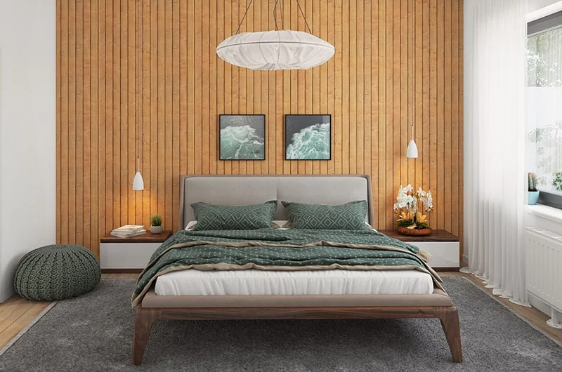 Architectural visualization. Single-family house. Bedroom