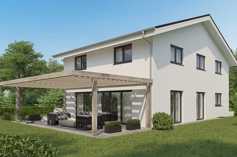 Exterior visualization. Single-family house. Lamboing