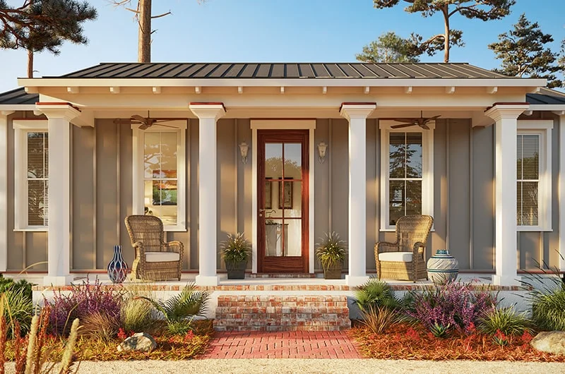 Exterior visualization. Bungalow. BLUFFTON, SC. USA