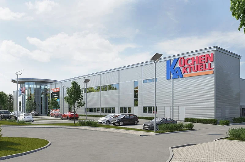 Exterior visualization. Kitchen store. Brühl