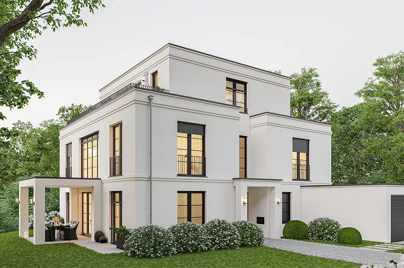 Exterior visualization. Villa D. Nußloch