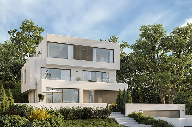Exterior visualization. Villa W. Dietzenbach